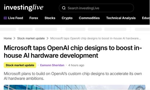 微软借力OpenAI技术，研发AI芯片